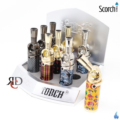 SCORCH TORCH ADJUSTABLE TROCH W/ TRIGGER LOCK - STDS205 9CT/ DISPLAY